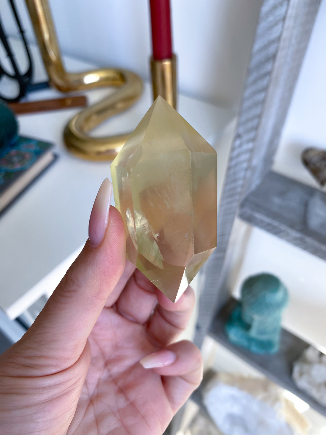 Lemon Topaz Double Terminated Wand #2