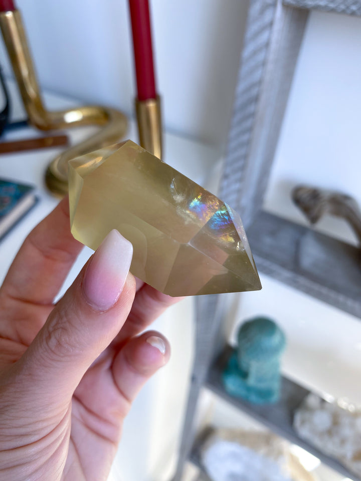 Lemon Topaz Double Terminated Wand #2