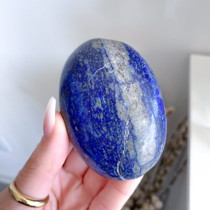 Lapis Lazuli Palm Stone #4 - Get Exact Item