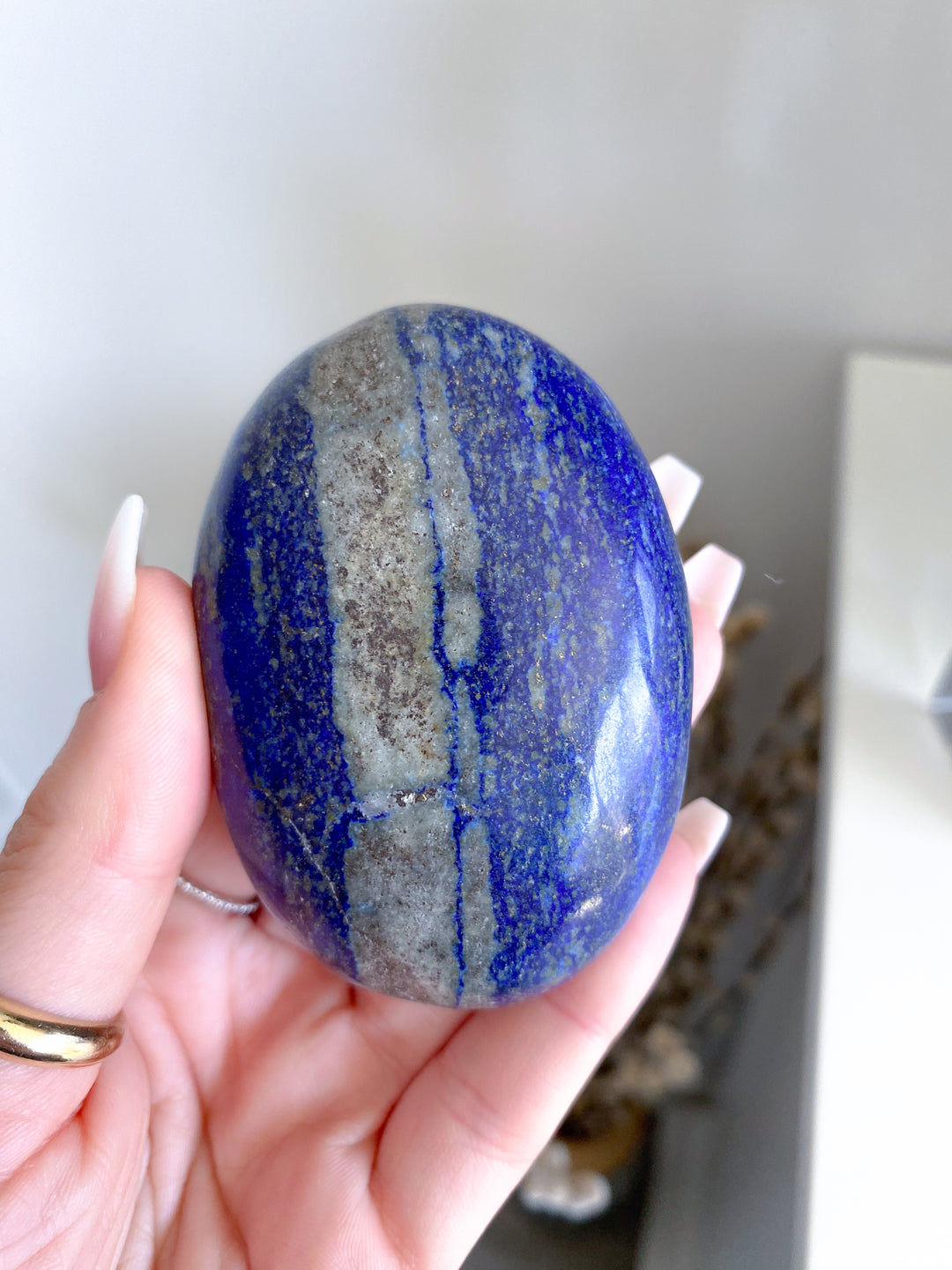 Lapis Lazuli Palm Stone #4 - Get Exact Item