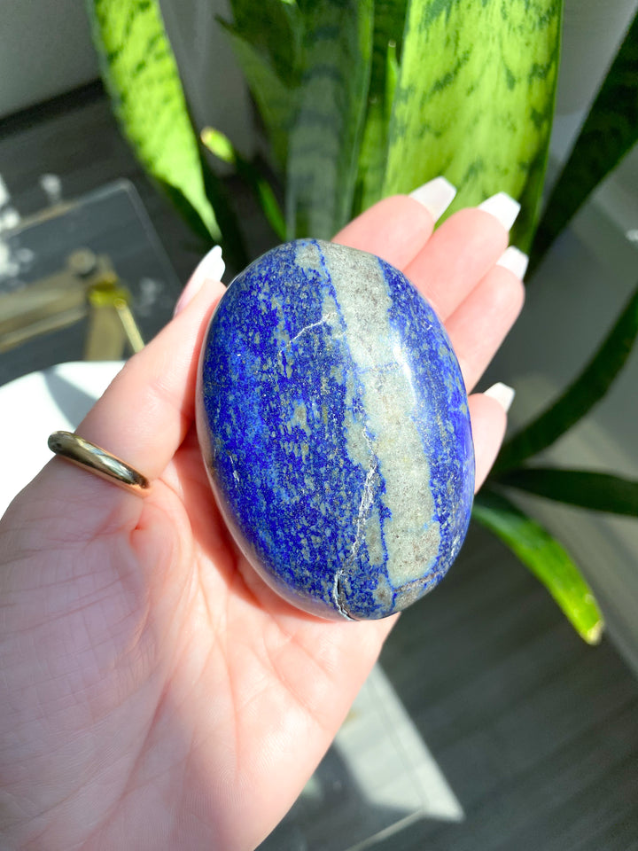 Lapis Lazuli Palm Stone #4 - Get Exact Item