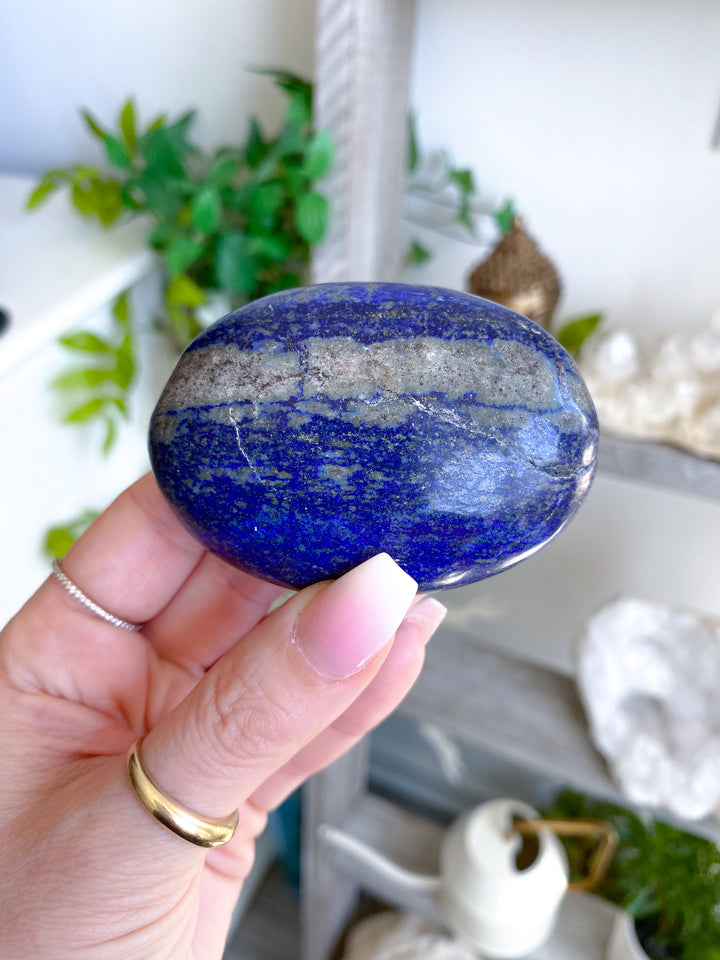 Lapis Lazuli Palm Stone #4 - Get Exact Item