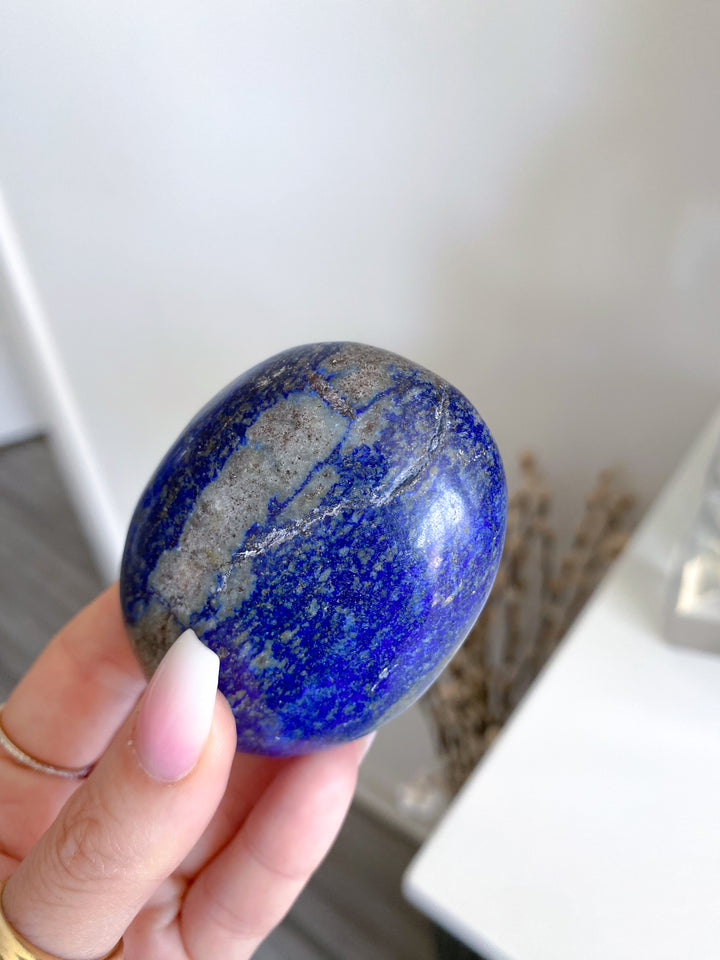 Lapis Lazuli Palm Stone #4 - Get Exact Item