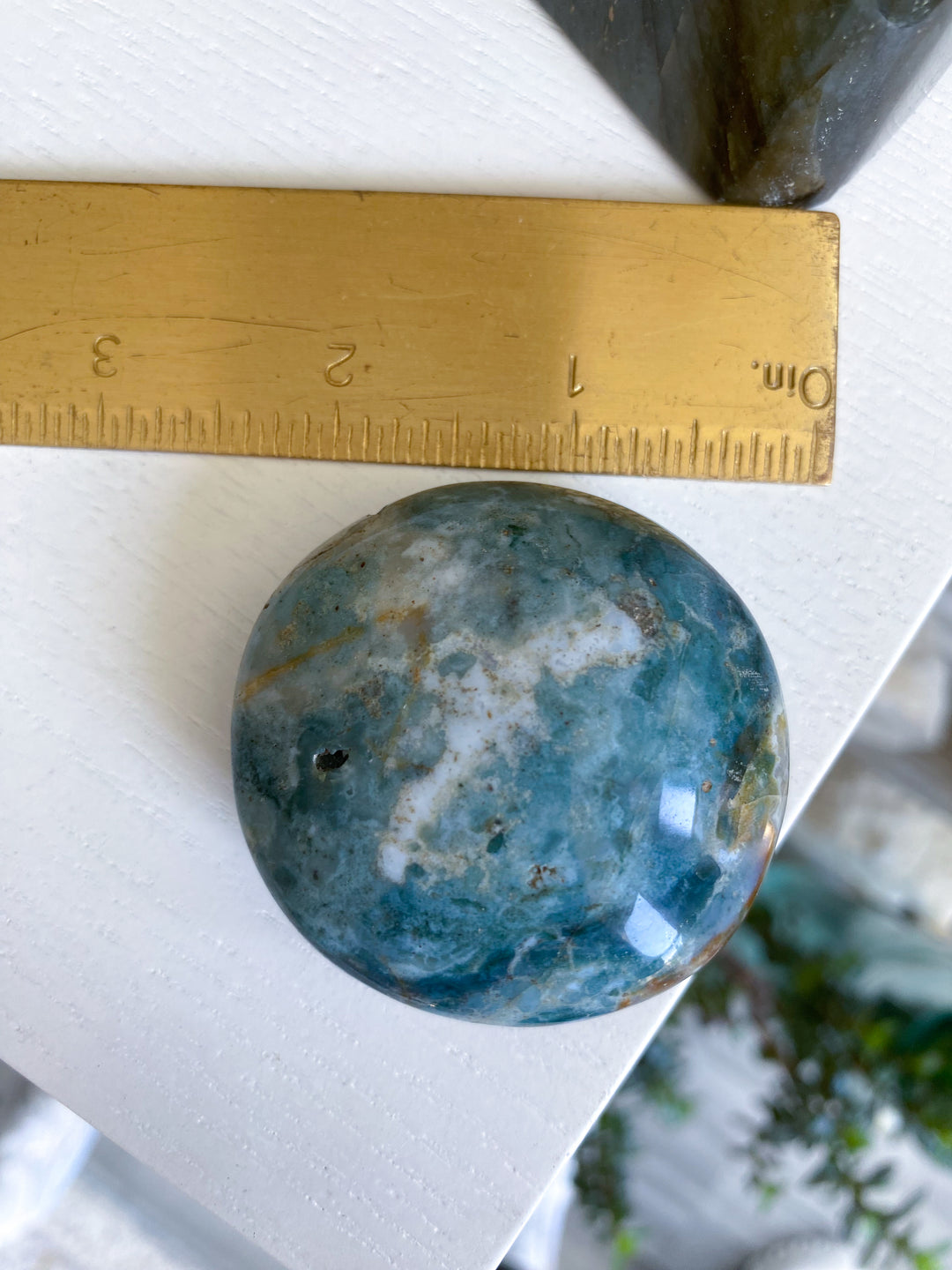 Green, Purple Ocean Jasper Palm #2