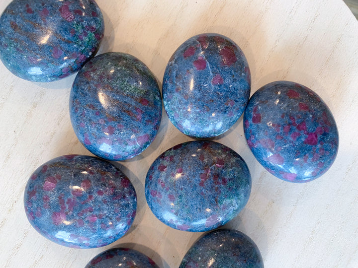 Kyanite with Ruby Palm Stone