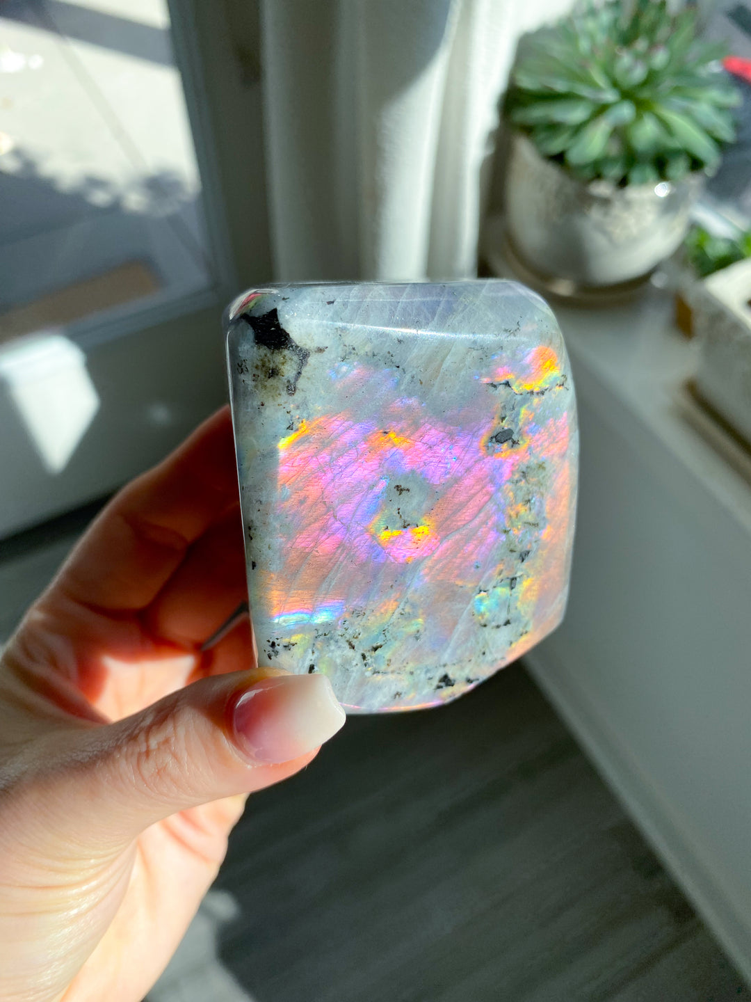 STUNNING Sunset Labradorite Freeform #1