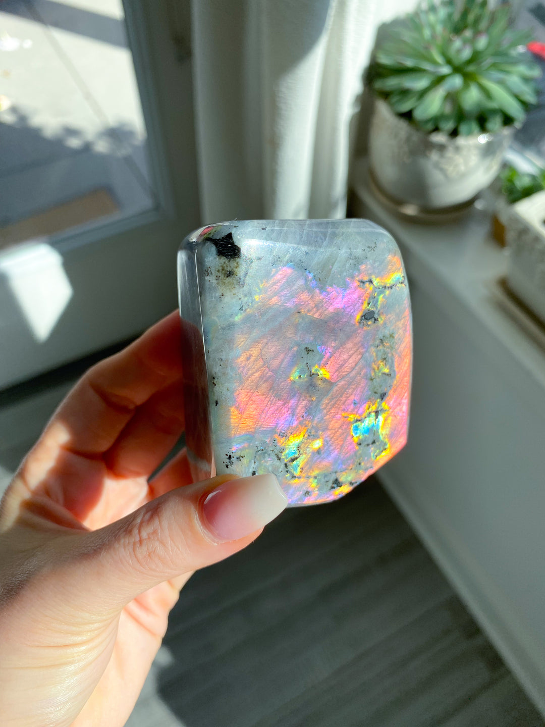 STUNNING Sunset Labradorite Freeform #1