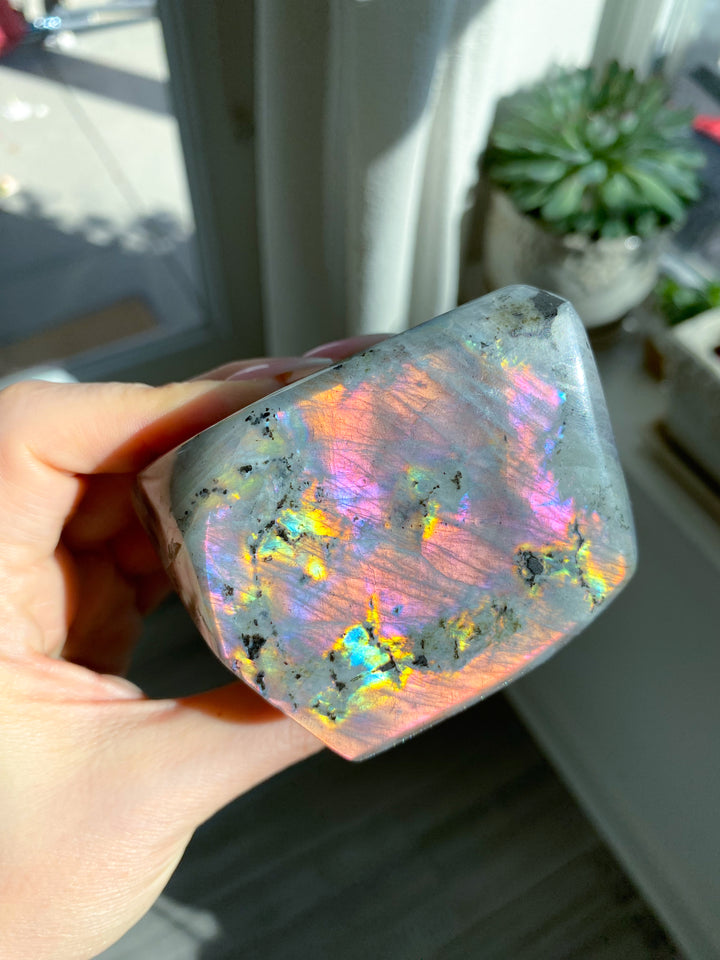 STUNNING Sunset Labradorite Freeform #1