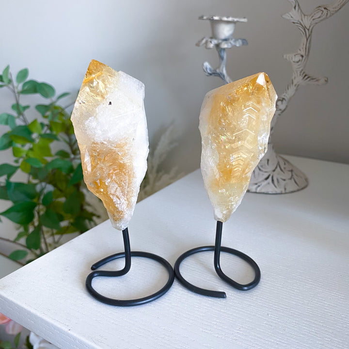 Raw Citrine on Stand