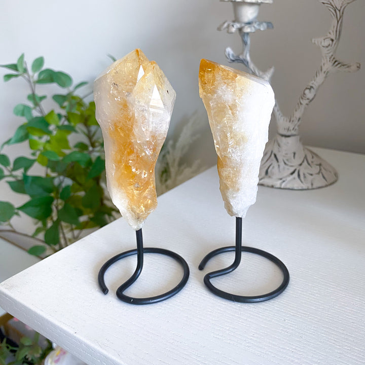 Raw Citrine on Stand