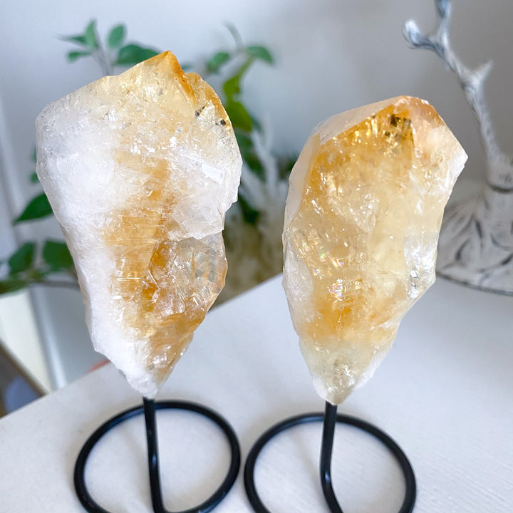 Raw Citrine on Stand