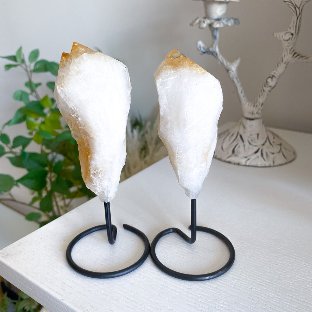 Raw Citrine on Stand