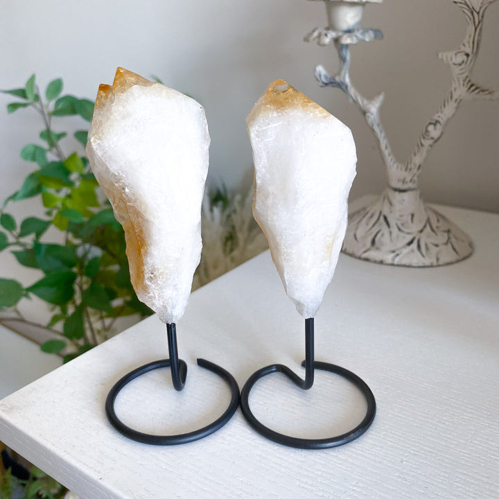 Raw Citrine on Stand