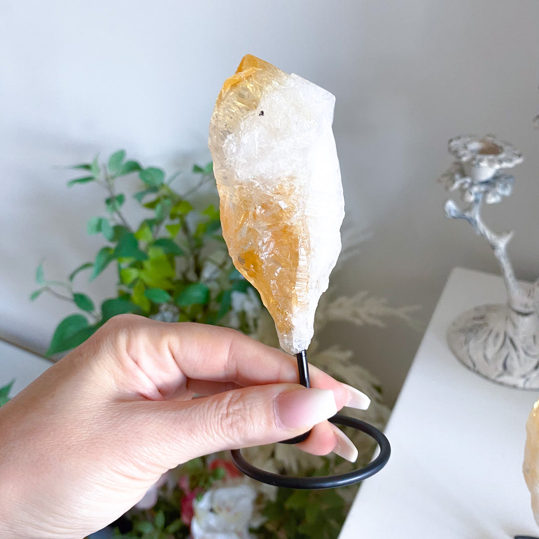 Raw Citrine on Stand