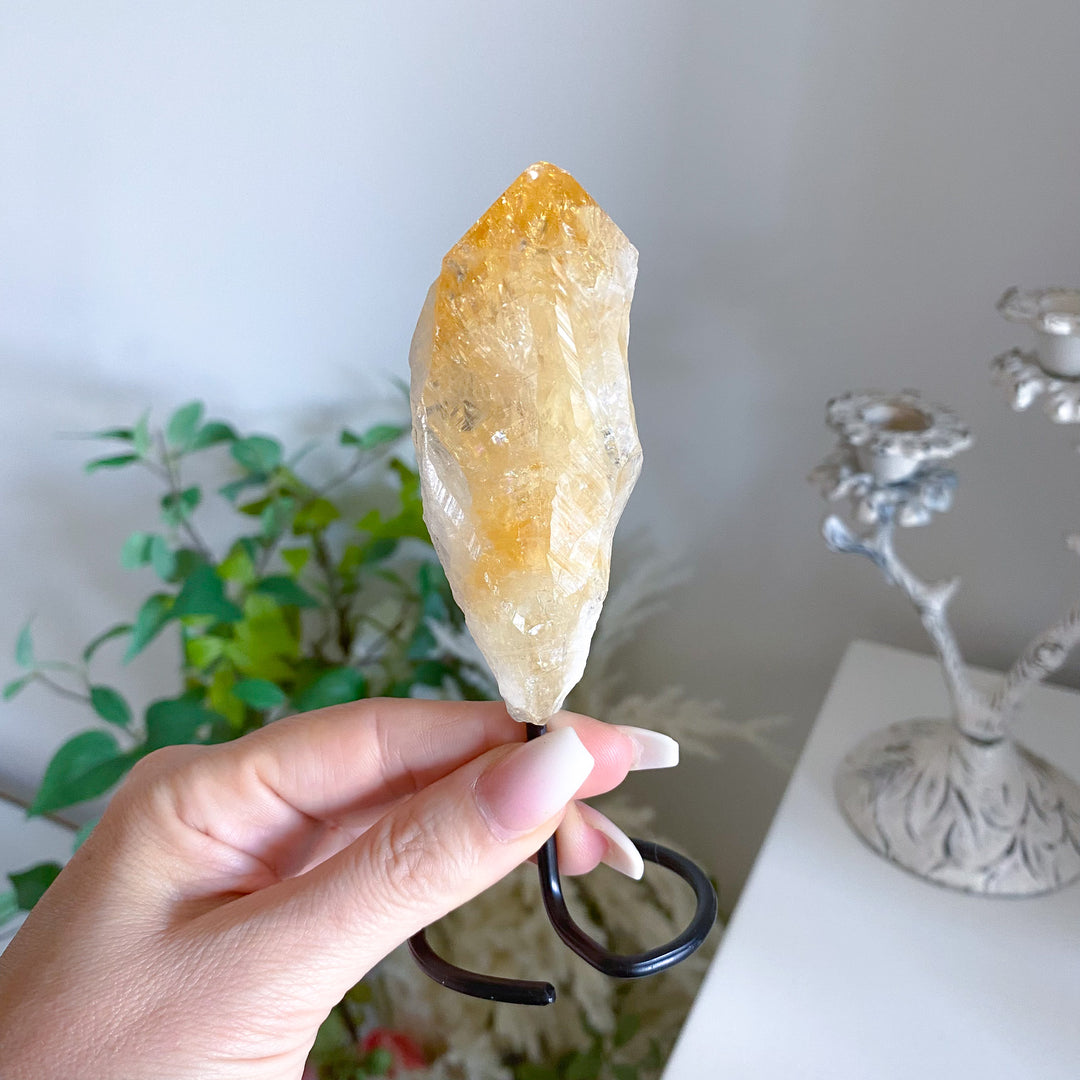 Raw Citrine on Stand