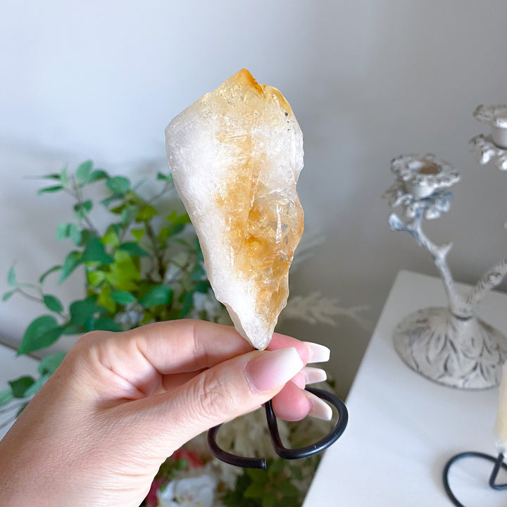 Raw Citrine on Stand