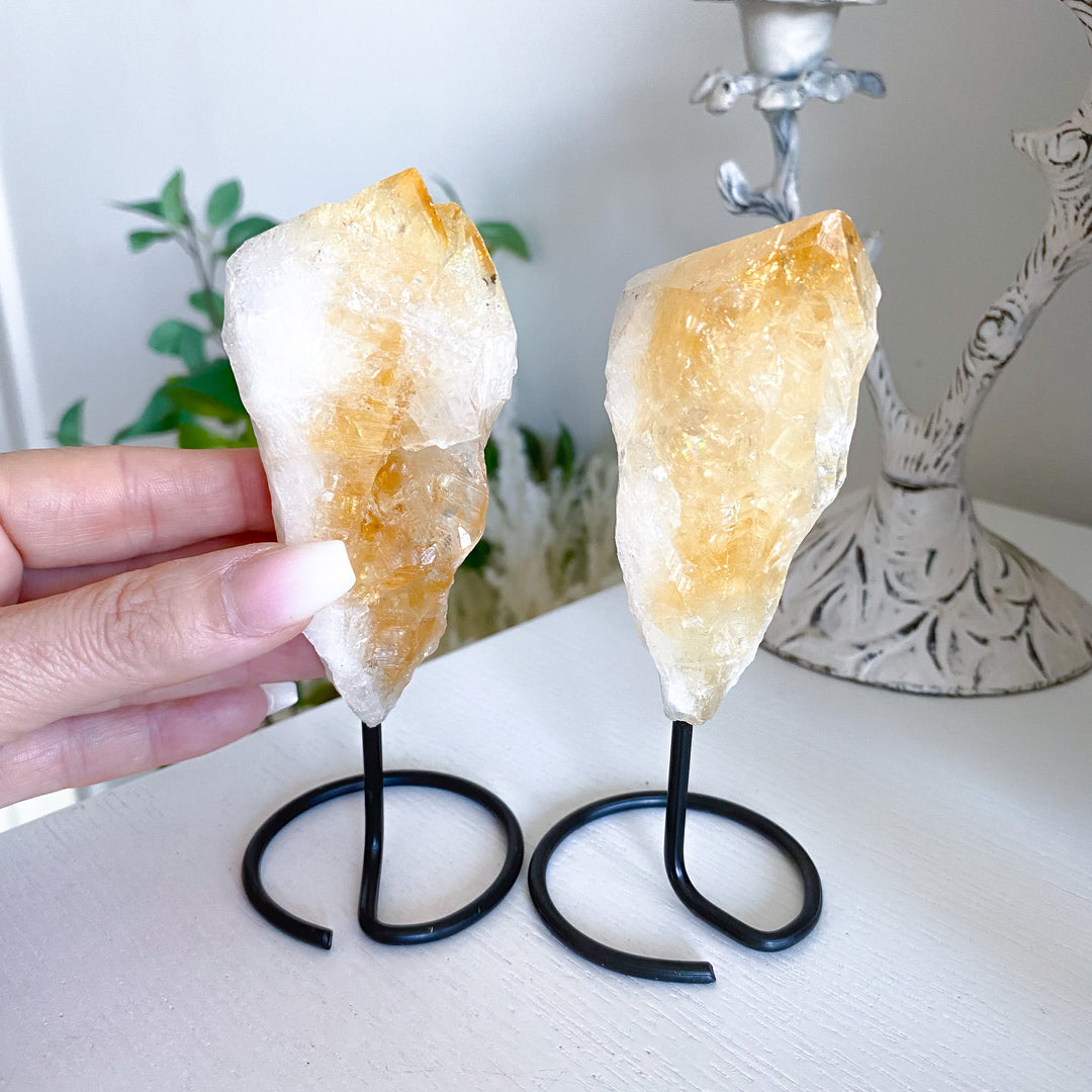 Raw Citrine on Stand