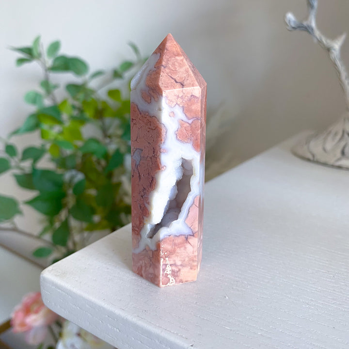Cotton Candy Agate Tower 