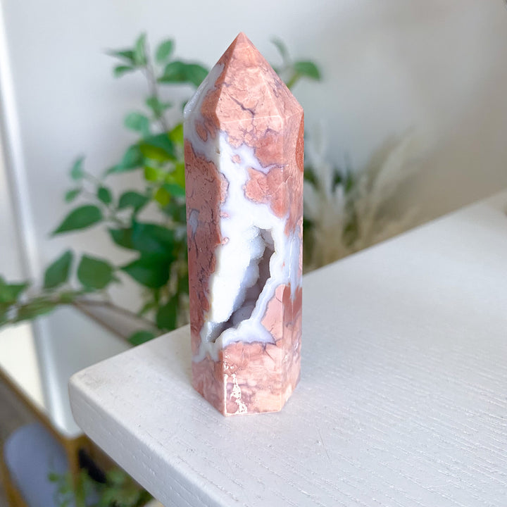 Cotton Candy Agate Tower 