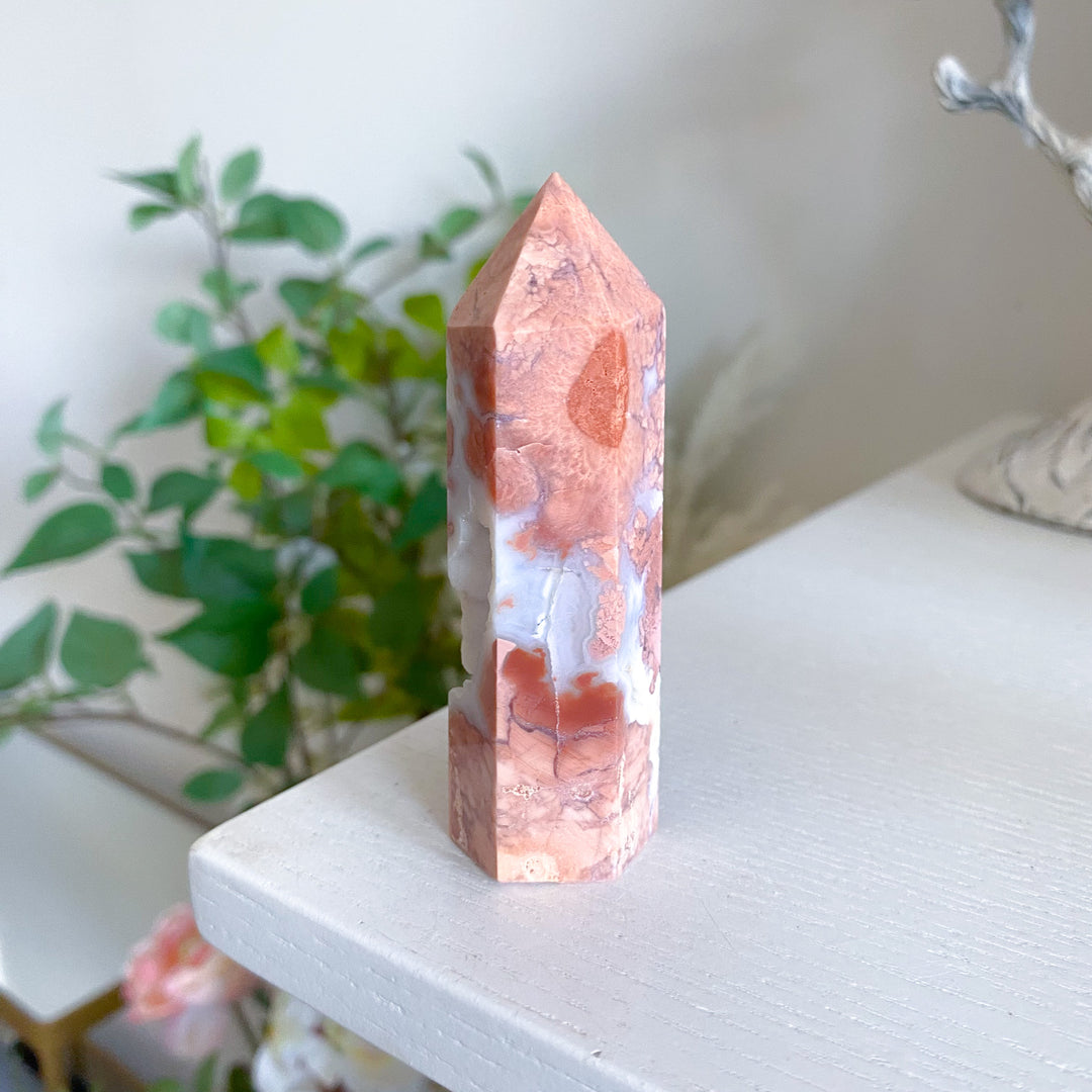 Cotton Candy Agate Tower 