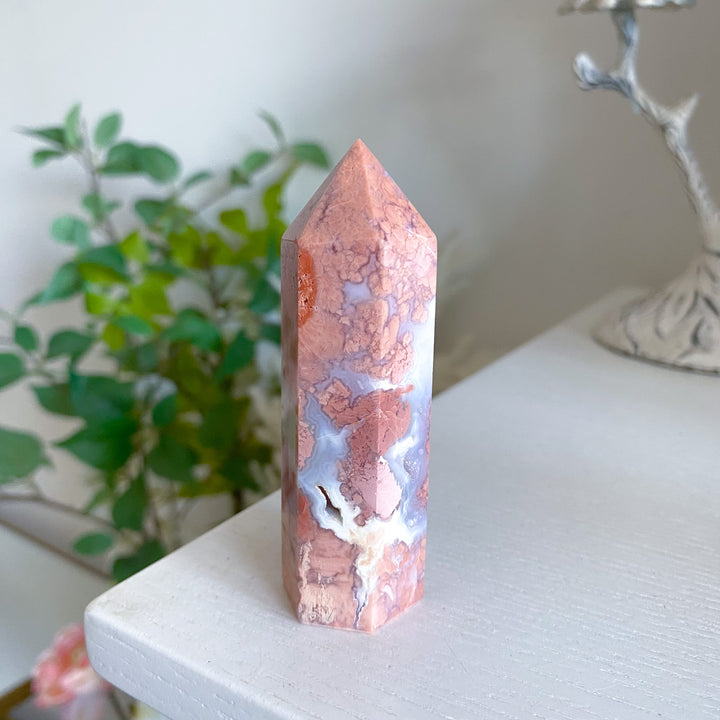 Cotton Candy Agate Tower 