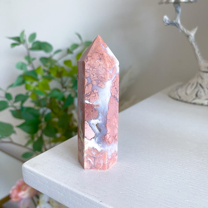 Cotton Candy Agate Tower 