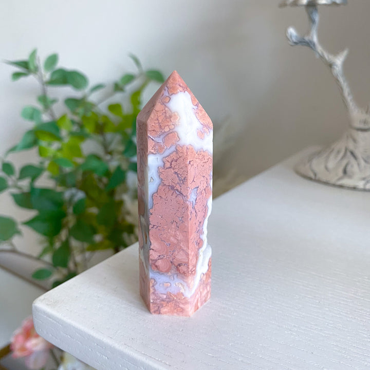 Cotton Candy Agate Tower 
