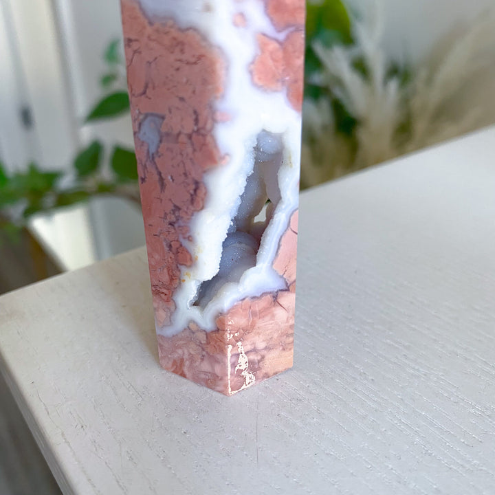 Cotton Candy Agate Tower 