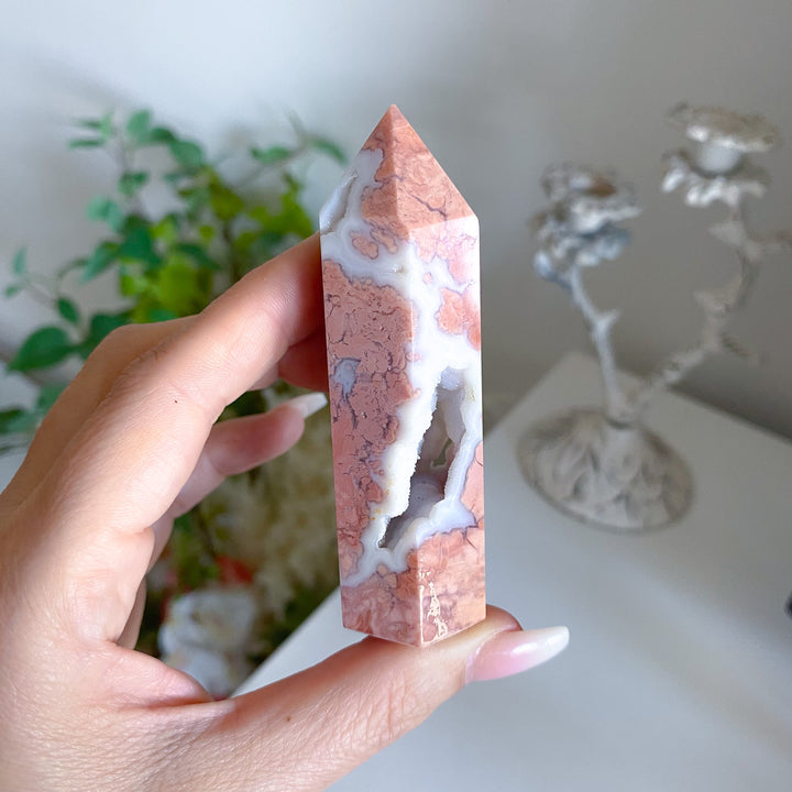 Cotton Candy Agate Tower 