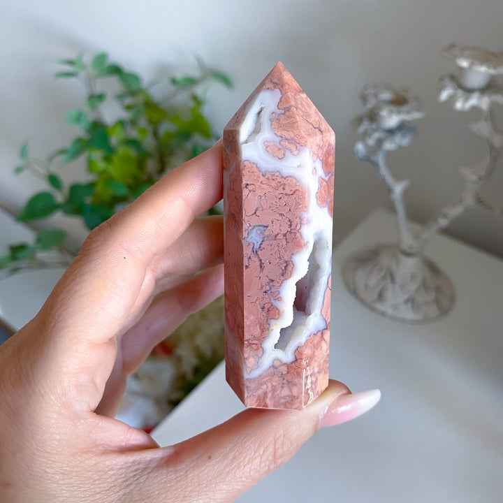 Cotton Candy Agate Tower 