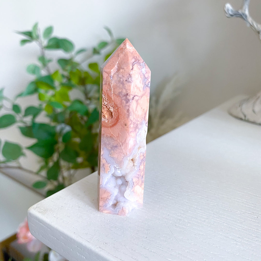 Cotton Candy Agate Tower 