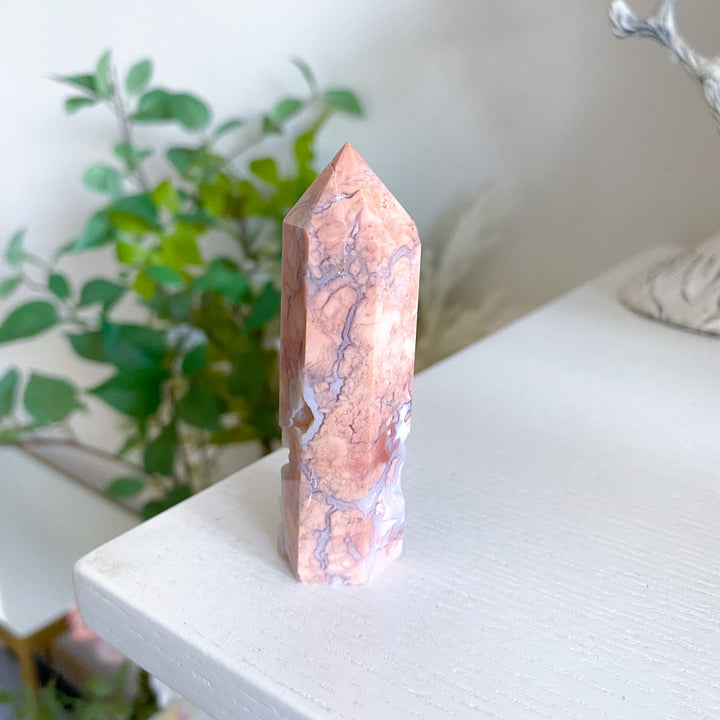 Cotton Candy Agate Tower 