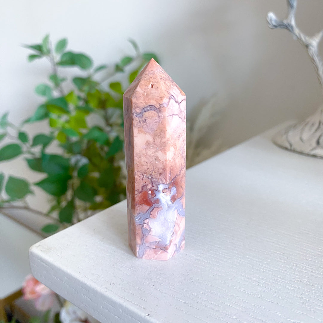Cotton Candy Agate Tower 