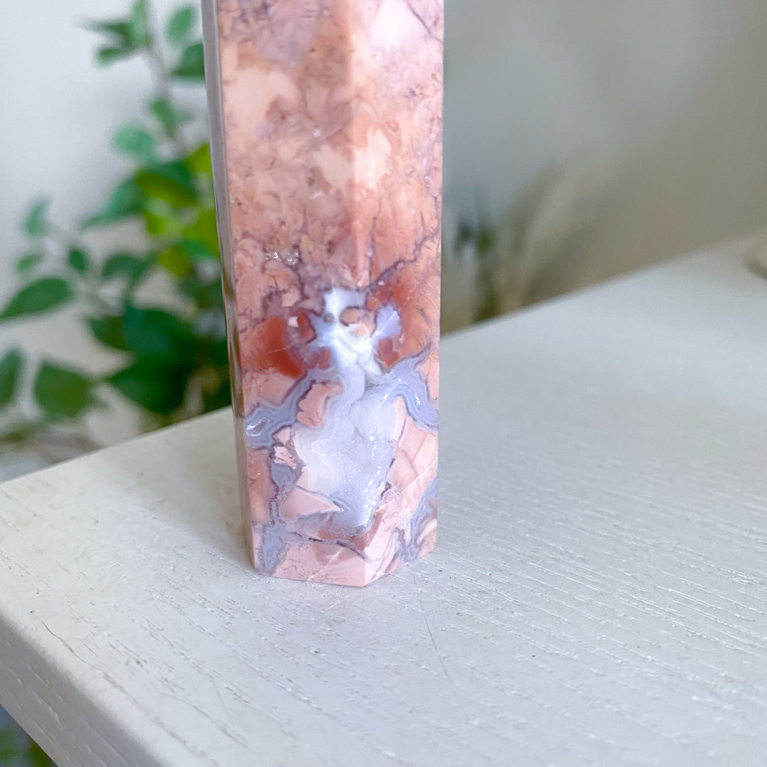 Cotton Candy Agate Tower 