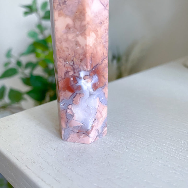 Cotton Candy Agate Tower 