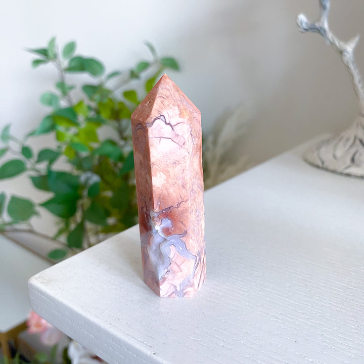 Cotton Candy Agate Tower 