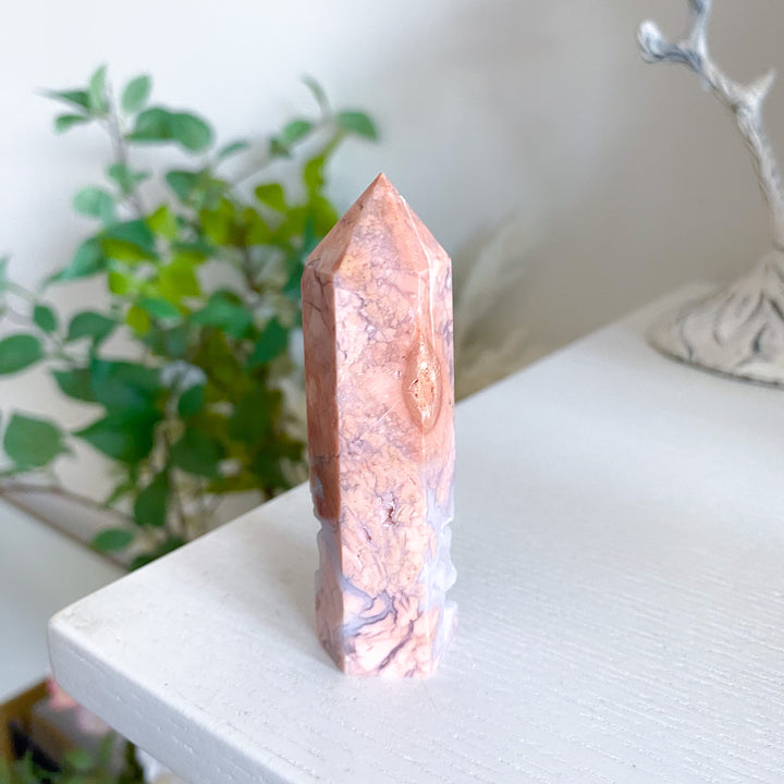 Cotton Candy Agate Tower 