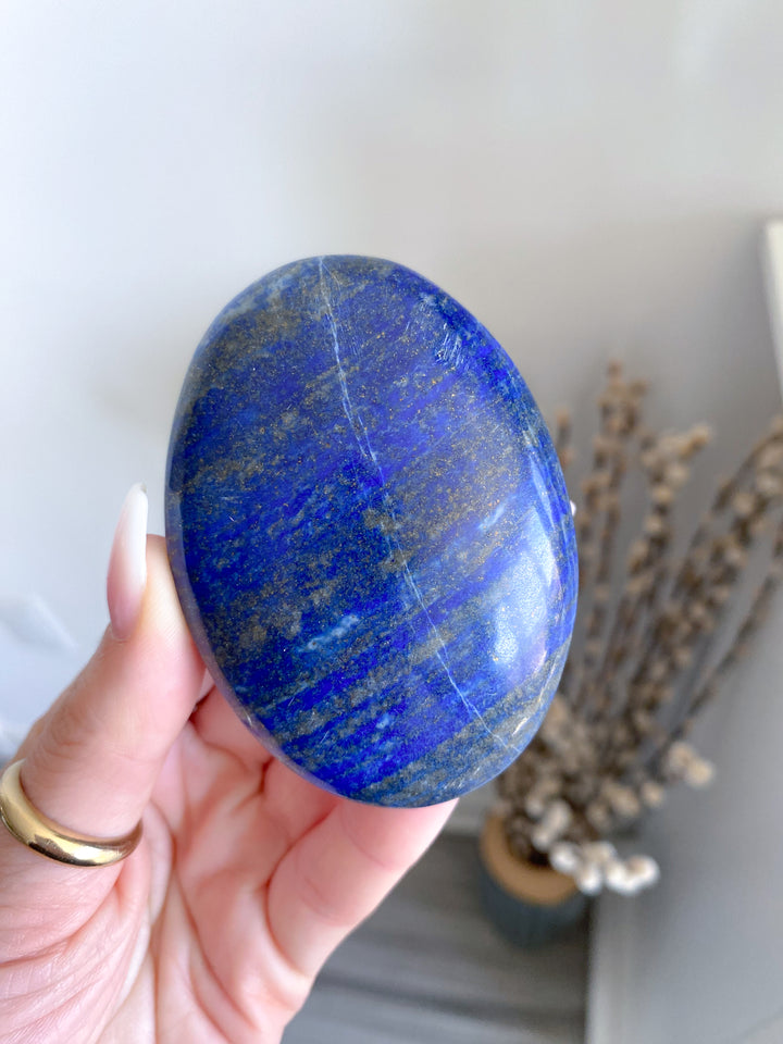 Large Lapis Lazuli Palm Stone #3