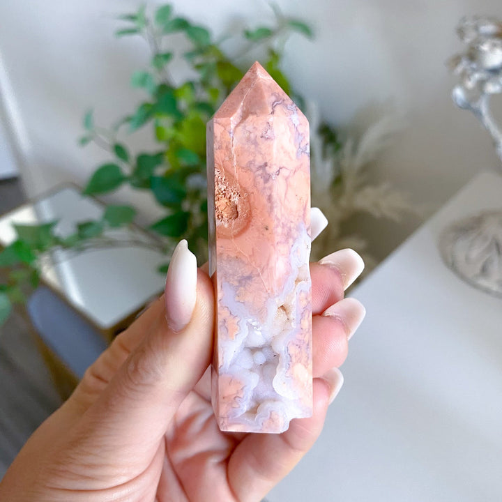 Cotton Candy Agate Tower 