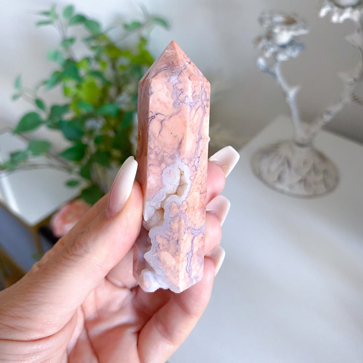 Cotton Candy Agate Tower 
