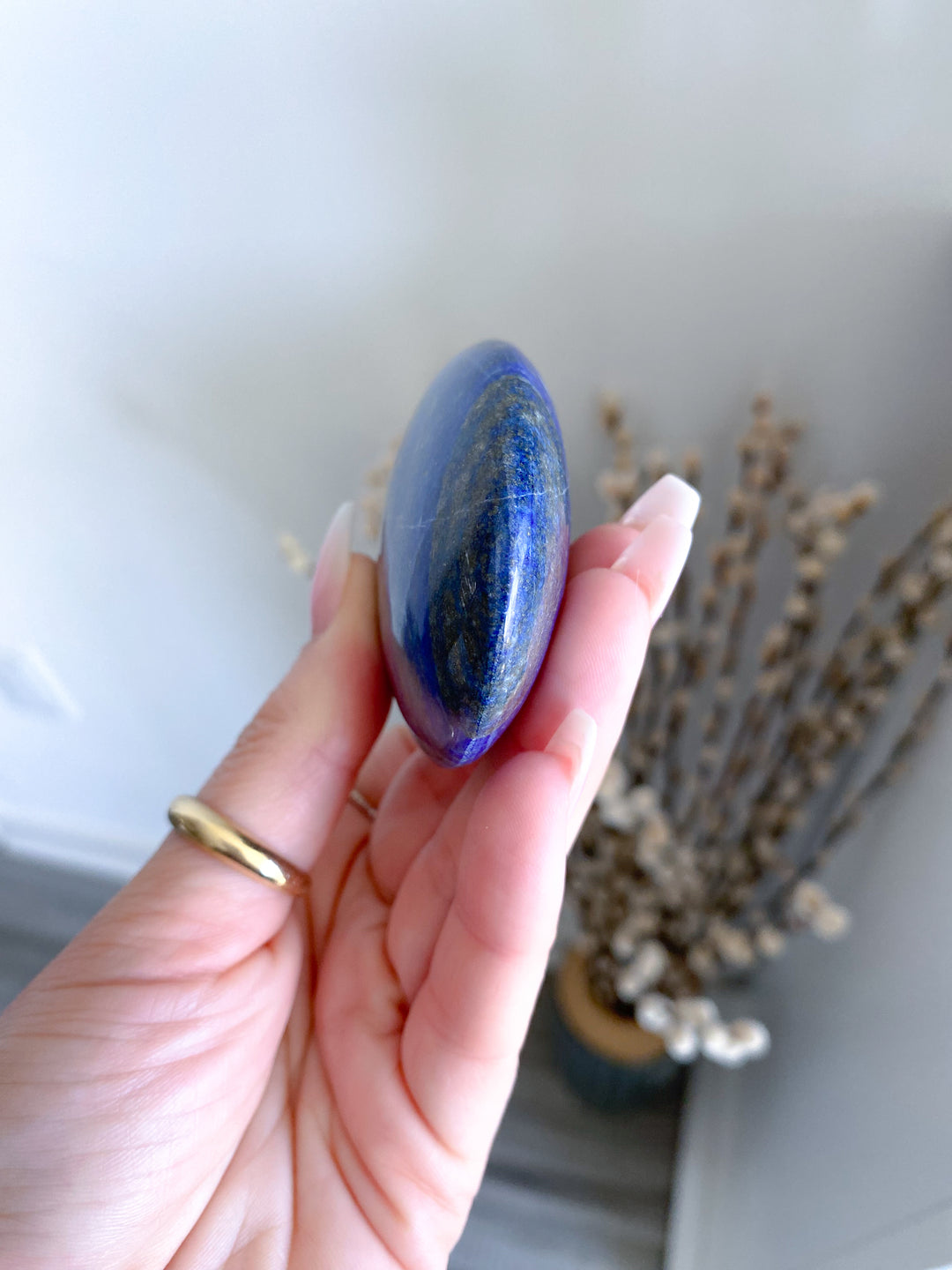 Large Lapis Lazuli Palm Stone #3