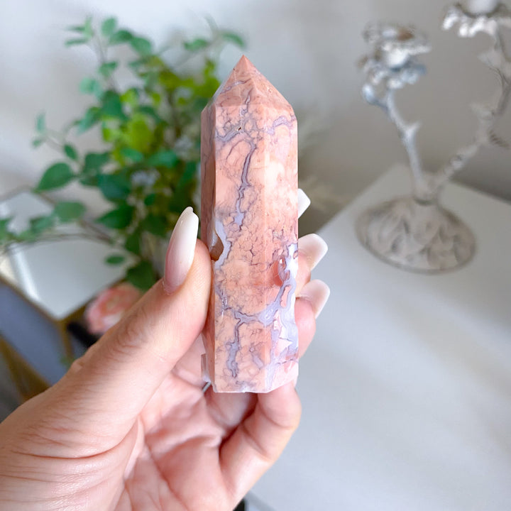 Cotton Candy Agate Tower 