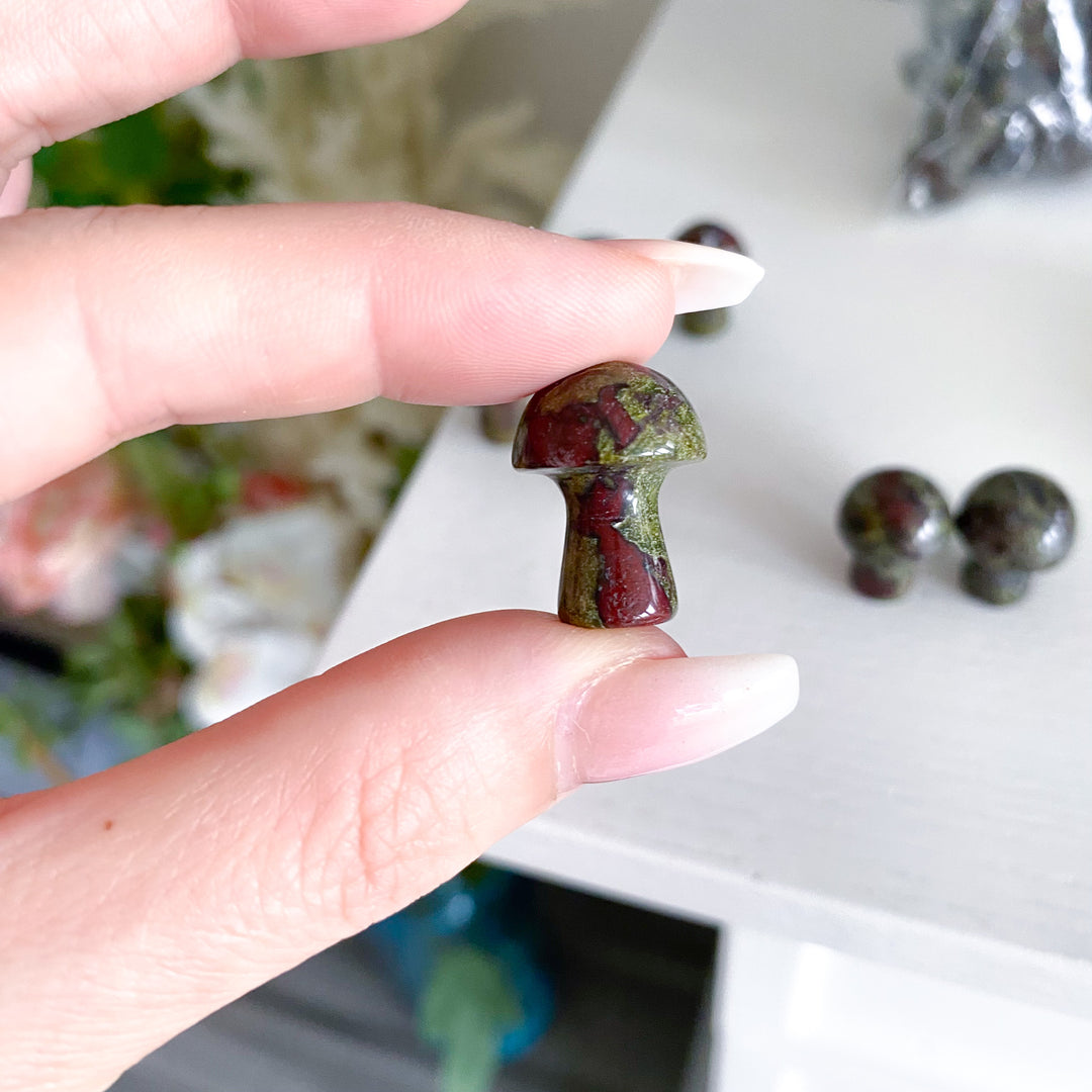 Dragon Blood Jasper Mini Mushroom