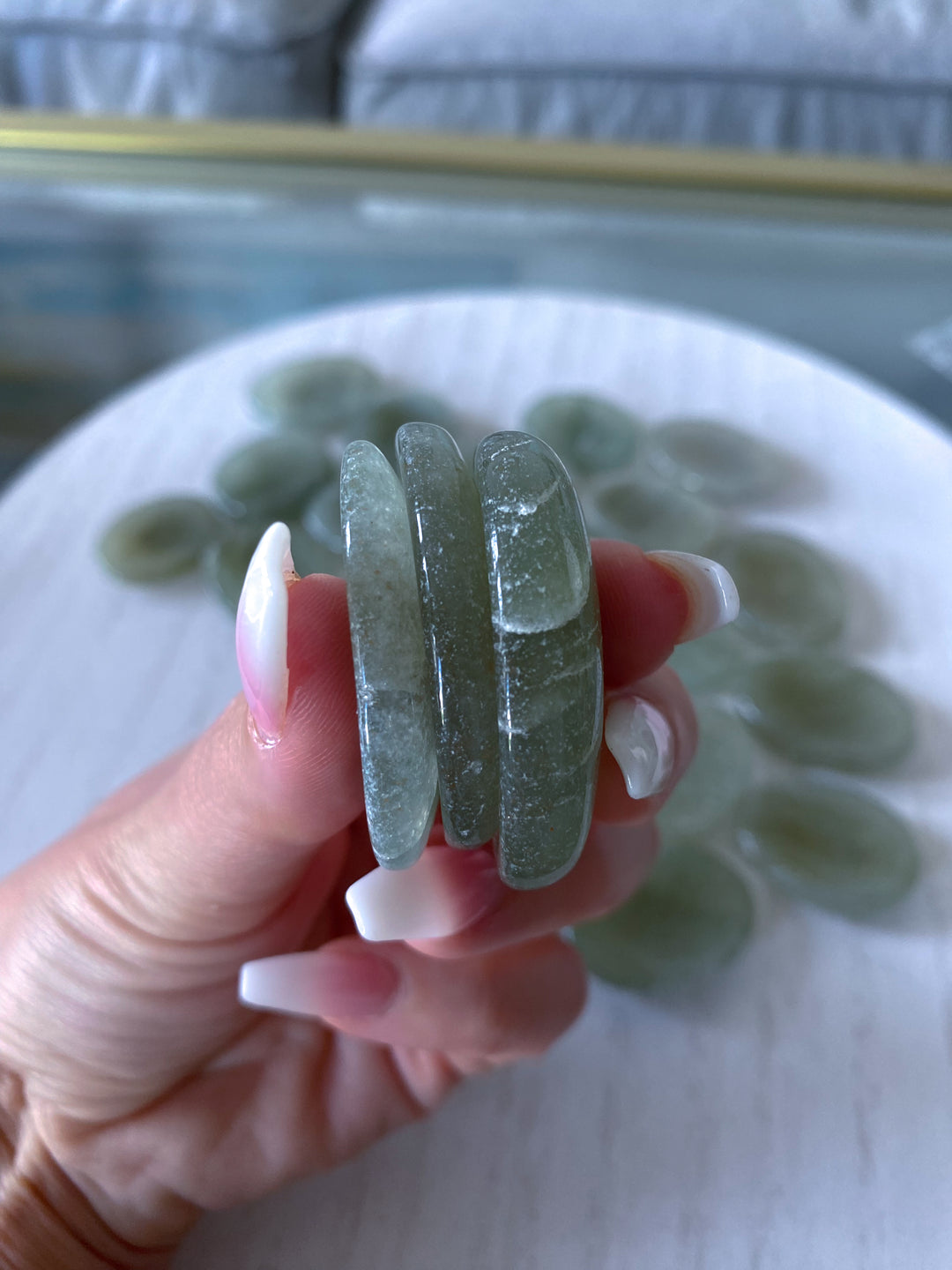 Light Green Aventurine Worry Stone