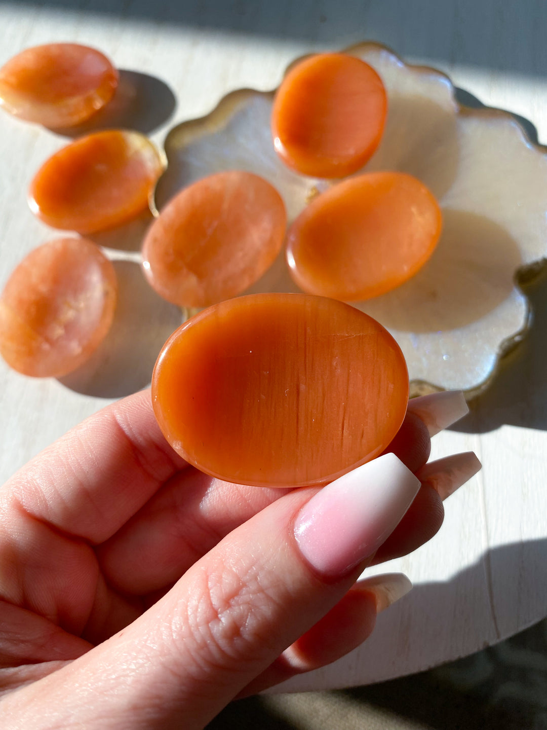 Orange Aventurine Worry Stone