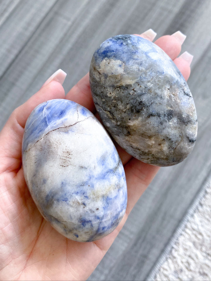 B Quality Afghanite Palm Stone