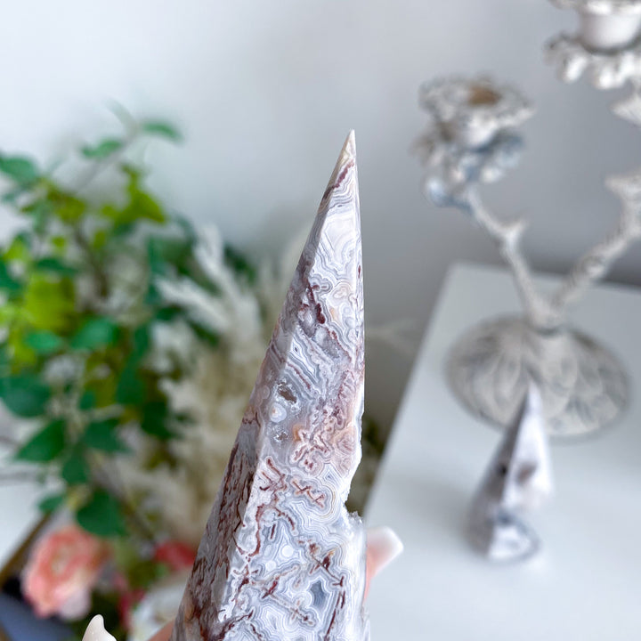 Druzy Crazy Lace Agate Tower - Choose Your Piece