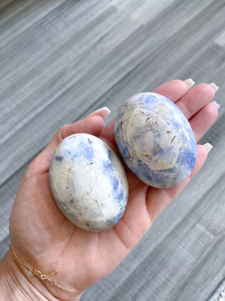 B Quality Afghanite Palm Stone