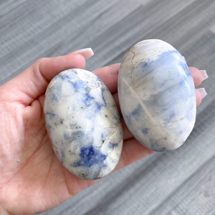 B Quality Afghanite Palm Stone
