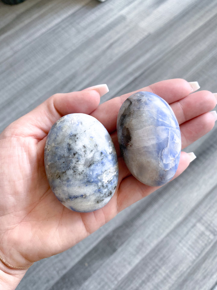 B Quality Afghanite Palm Stone